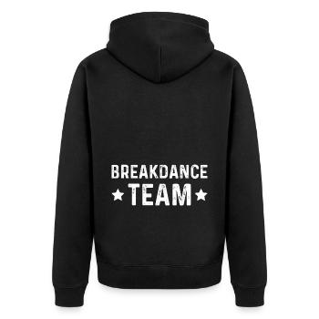 Équipe de breakdance - Veste à capuche bio Premium Unisexe - noir - Dos - Nico (187cm)