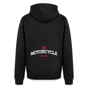 Équipe de motards - Veste à capuche bio Premium Unisexe - noir - Dos - Nico (187cm)