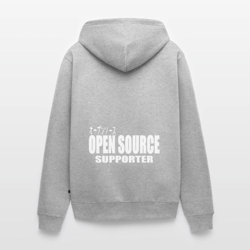 LUZILLION CODER COUTURE, PARTISAN DE L’OPEN SOURCE Veste à capuche bio Premium Unisexe