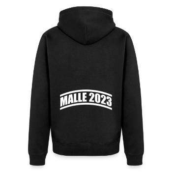 Malle 2023 - Veste à capuche bio Premium Unisexe - noir - Dos - Nico (187cm)
