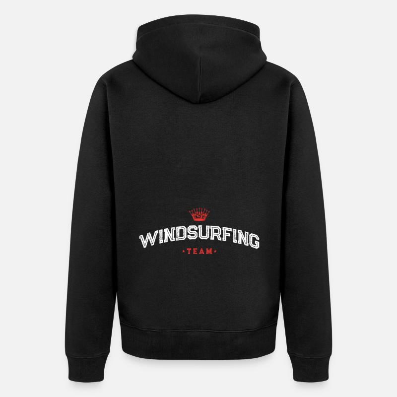 Équipe de planche à voile - Veste à capuche bio Premium Unisexe - noir