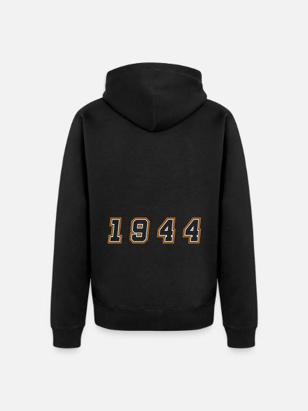 Numéro de l’année 1944 - Veste à capuche bio Premium Unisexe - noir