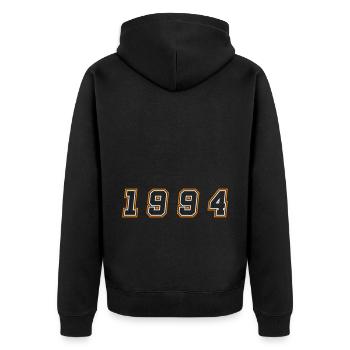 1994 Year Number - Unisex Premium Organic Zip Hoodie - black - Back - Nico (187cm)