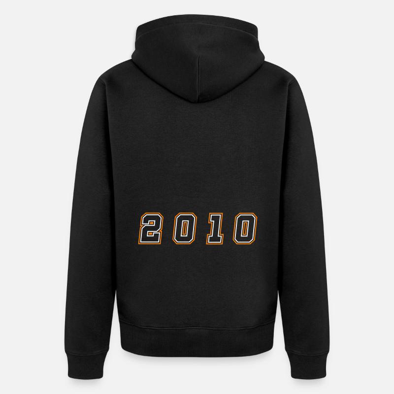 Numéro de l’année 2010 - Veste à capuche bio Premium Unisexe - noir