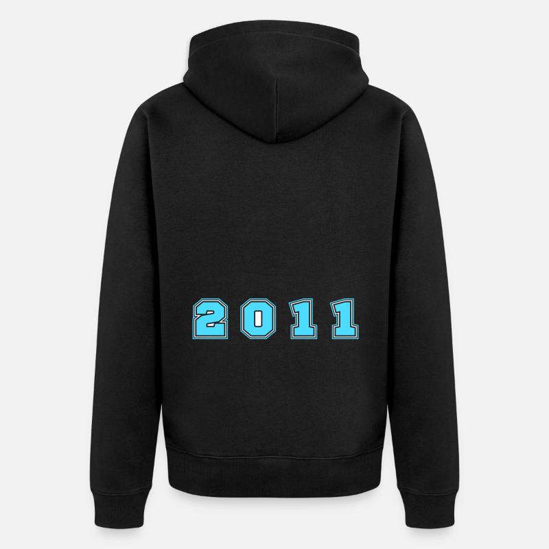 Numéro de l’année 2011 - Veste à capuche bio Premium Unisexe - noir
