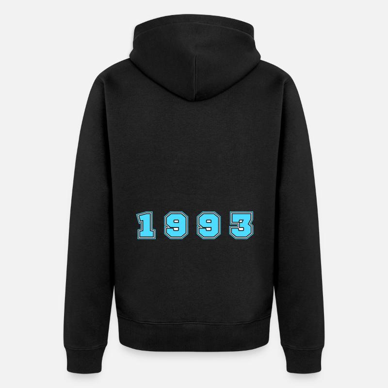 Numéro de l’année 1993 - Veste à capuche bio Premium Unisexe - noir