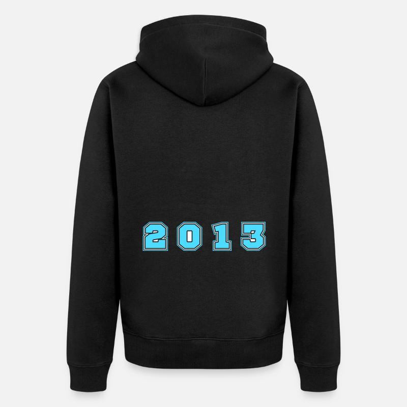 Numéro de l’année 2013 - Veste à capuche bio Premium Unisexe - noir