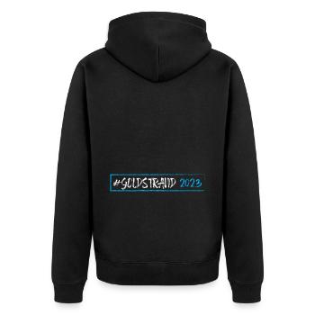 Sables d’or 2023 (Garantie du prix le plus bas) - Veste à capuche bio Premium Unisexe - noir - Dos - Nico (187cm)