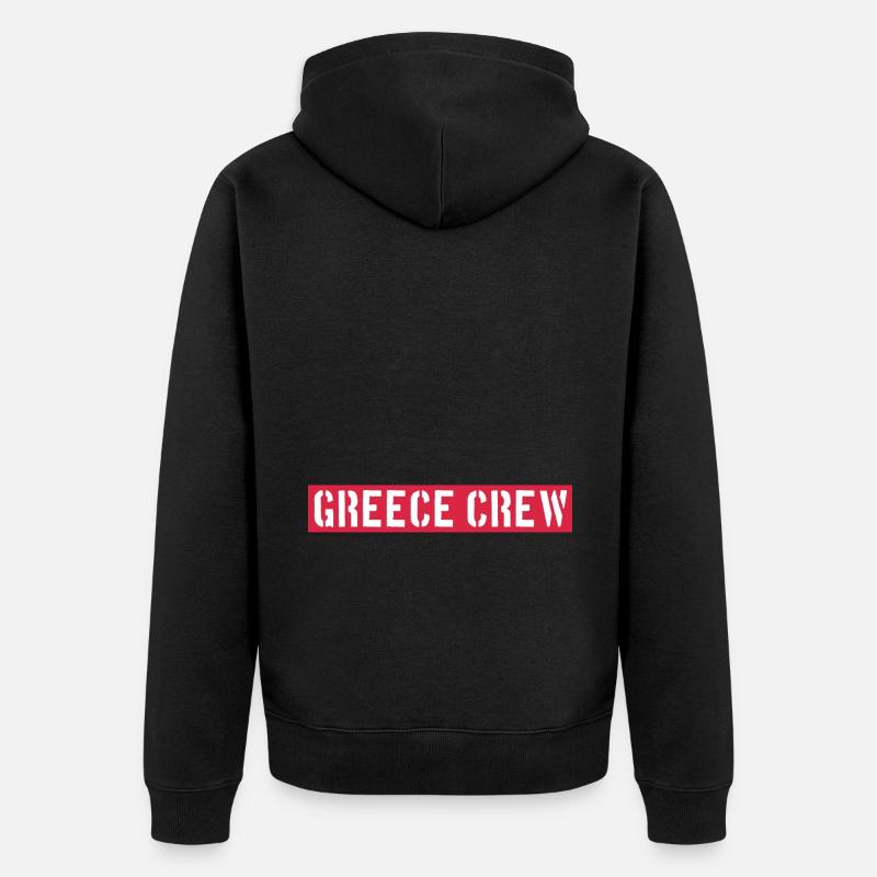 Grèce Équipage - Veste à capuche bio Premium Unisexe - noir