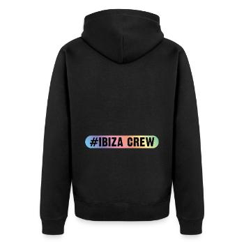 Ibiza Équipage - Veste à capuche bio Premium Unisexe - noir - Dos - Nico (187cm)