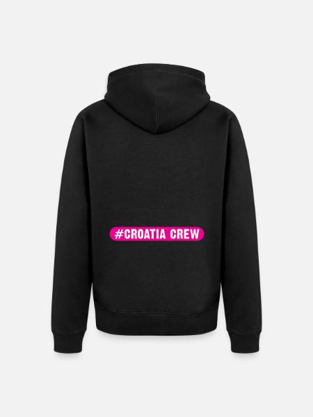 Croatia Crew - Unisex Premium Organic Zip Hoodie - black