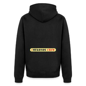 Mykonos Équipage - Veste à capuche bio Premium Unisexe - noir - Dos - Nico (187cm)