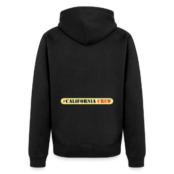 Équipage californien - Veste à capuche bio Premium Unisexe - noir - Dos - Nico (187cm)