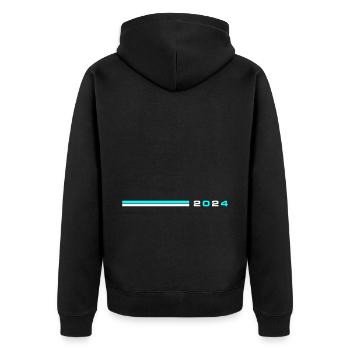 2024 année - Veste à capuche bio Premium Unisexe - noir - Dos - Nico (187cm)