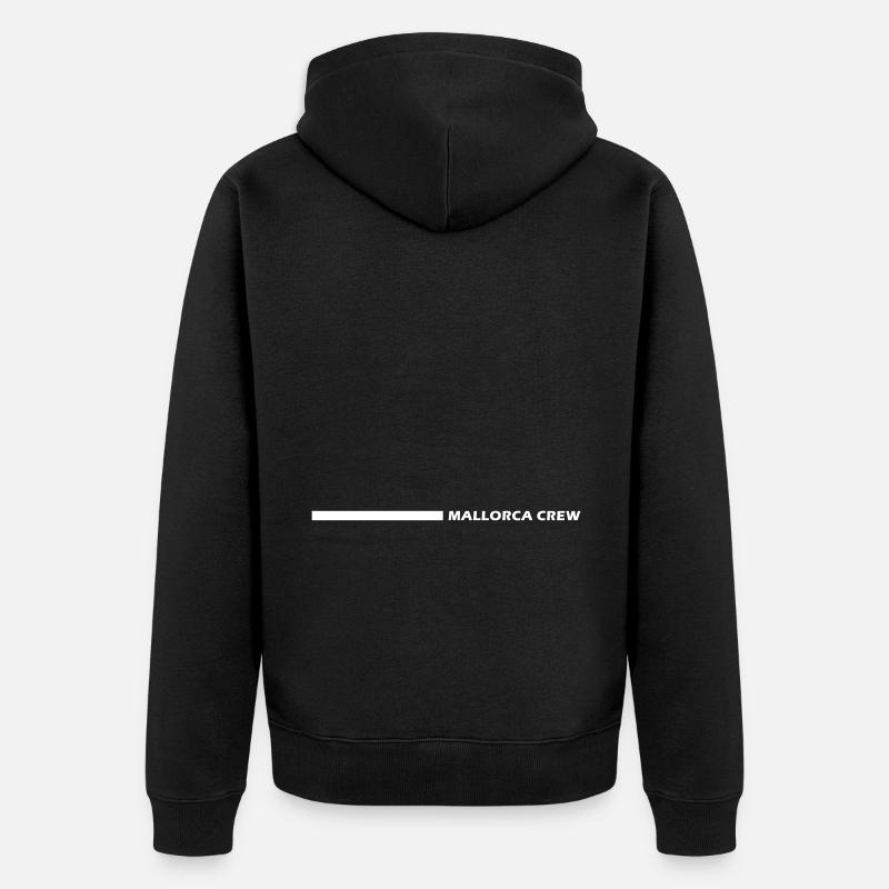 Mallorca Crew - Unisex Premium Bio Zip Hoodie - Schwarz