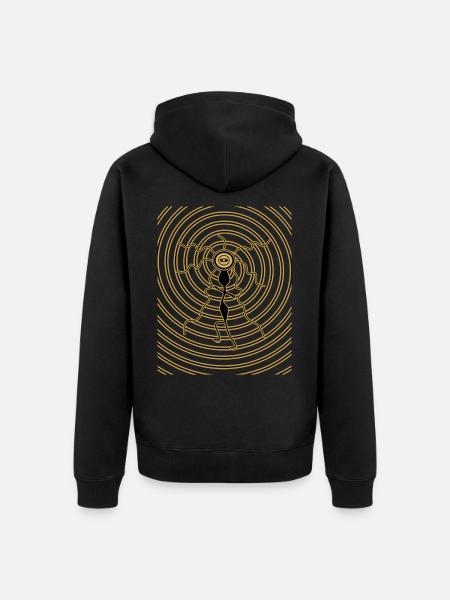 Third Eye Dances - Unisex Premium Organic Zip Hoodie - black