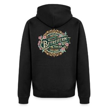 Superviseur Je suis ce superviseur légendaire - Veste à capuche bio Premium Unisexe - noir - Dos - Nico (187cm)