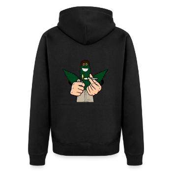 Ernie 2 - Veste à capuche bio Premium Unisexe - noir - Dos - Nico (187cm)