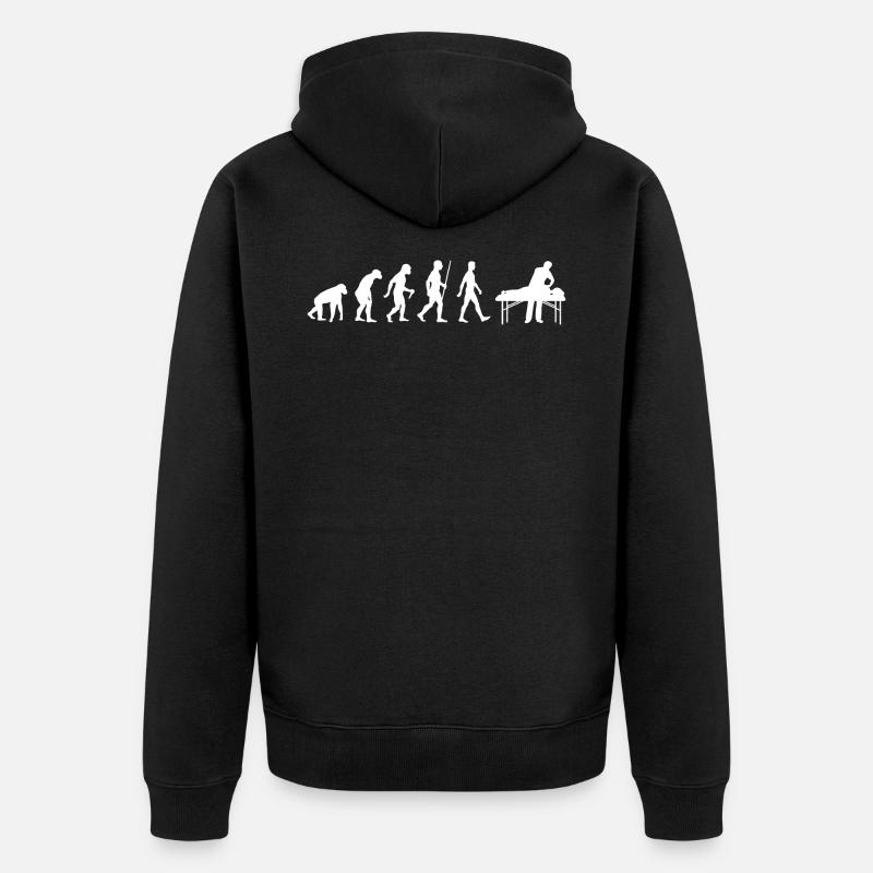 Physiotherapist Physio Evolution - Unisex Premium Organic Zip Hoodie - black
