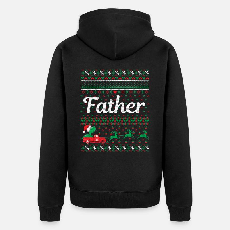 Père Noël - Veste à capuche bio Premium Unisexe - noir