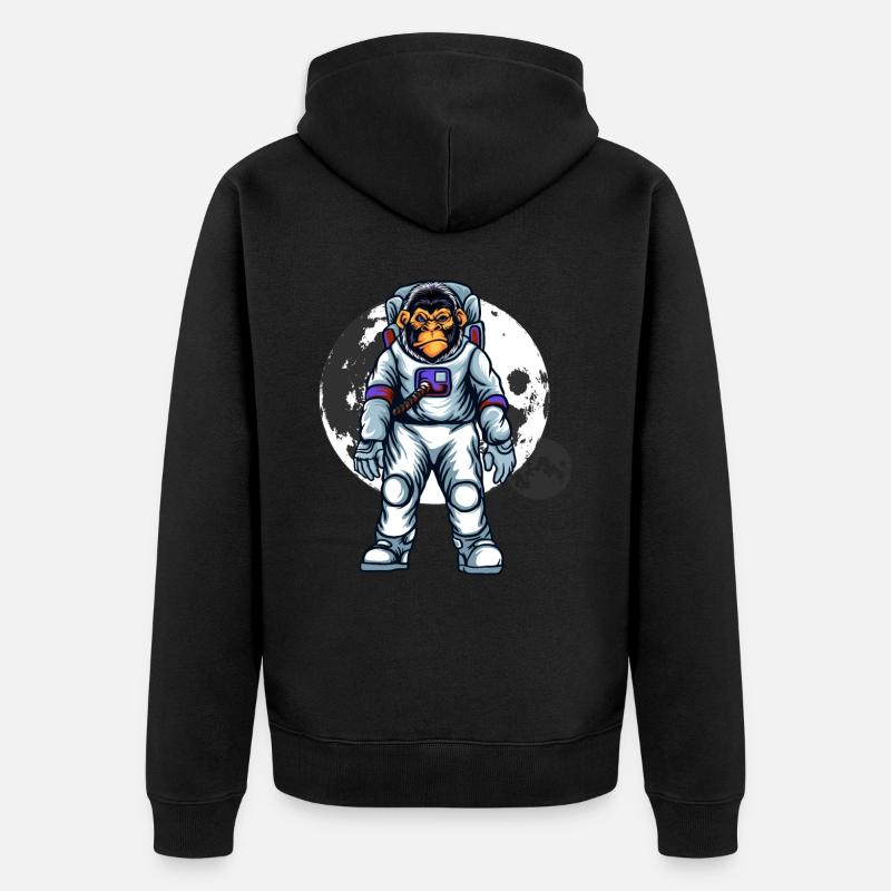 Tenue de singe étoile - Veste à capuche bio Premium Unisexe - noir