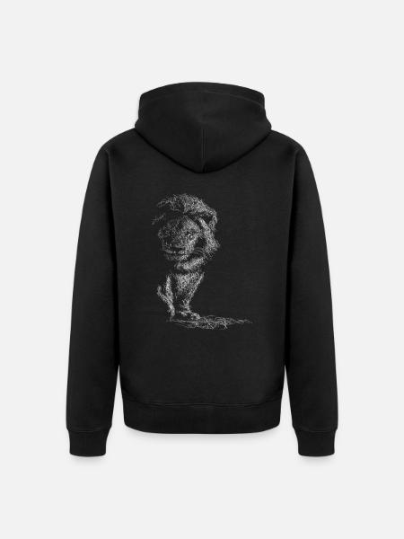 Leo Outfit - Unisex Premium Organic Zip Hoodie - black