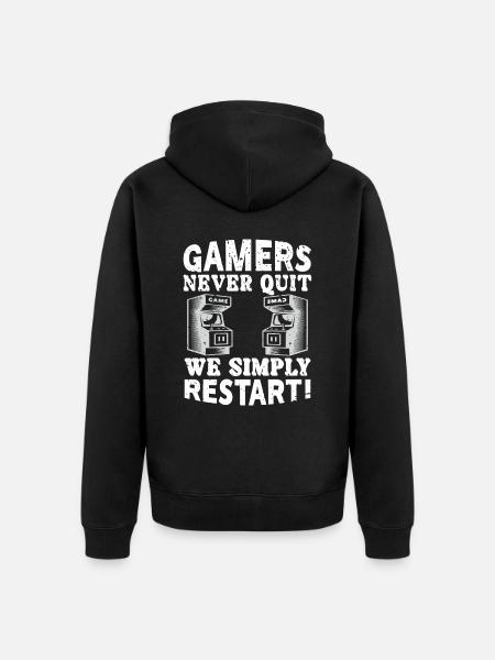 Gamers Outfit - Unisex Premium Organic Zip Hoodie - black