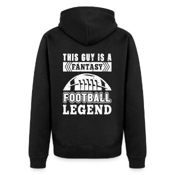 Fantasy Football - Veste à capuche bio Premium Unisexe - noir - Dos - Nico (187cm)