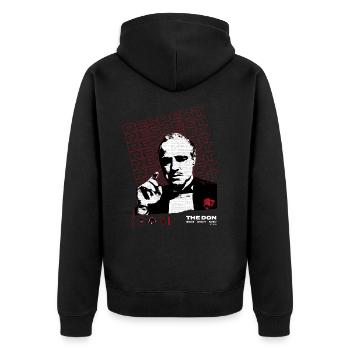 Le Parrain Film De Mafia Don Corleone Respect - Veste à capuche bio Premium Unisexe - noir - Dos - Nico (187cm)
