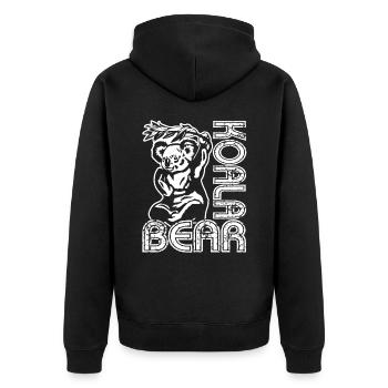 Koala Loves Me And So Do I - Unisex Premium Organic Zip Hoodie - black - Back - Nico (187cm)