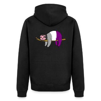Paresseux Ace Pride - Veste à capuche bio Premium Unisexe - noir - Dos - Nico (187cm)