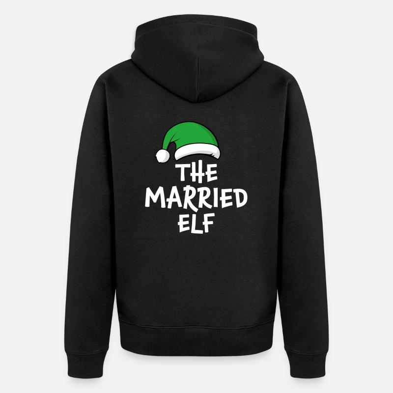 L’elfe marié - Veste à capuche bio Premium Unisexe - noir