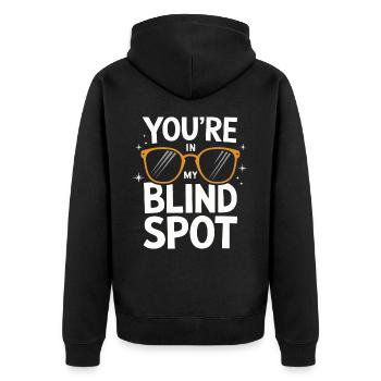 Blind blindness Visually impaired people - Unisex Premium Organic Zip Hoodie - black - Back - Nico (187cm)