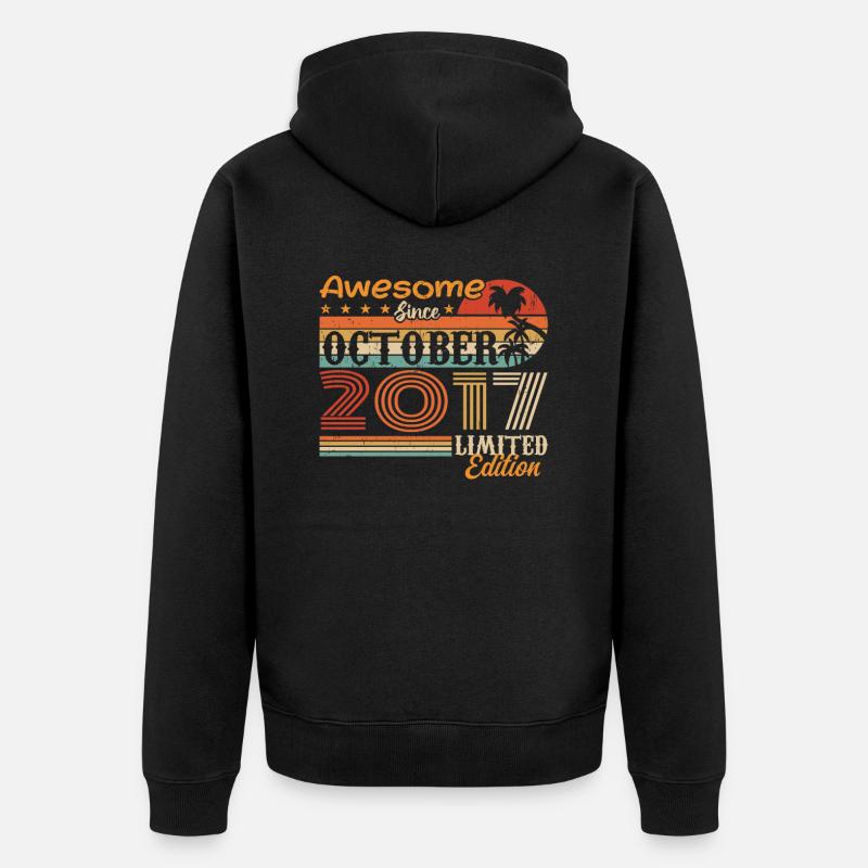 Millésime d’octobre 2017 - Octobre 2017 - Veste à capuche bio Premium Unisexe - noir