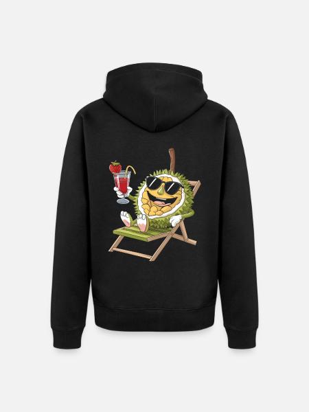 Durian - Unisex Premium Bio Zip Hoodie - Schwarz