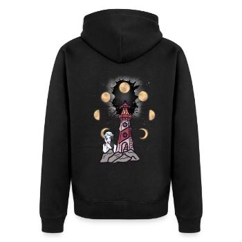 Phare Phares marin maritime fille - Veste à capuche bio Premium Unisexe - noir - Dos - Nico (187cm)