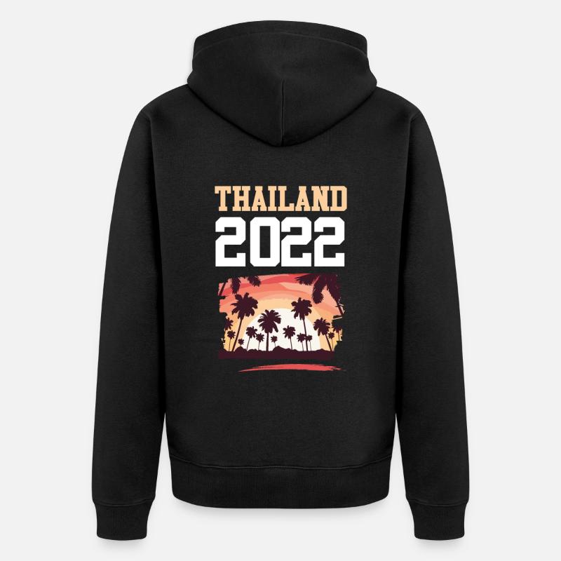 Thaïlande 2022 - Veste à capuche bio Premium Unisexe - noir