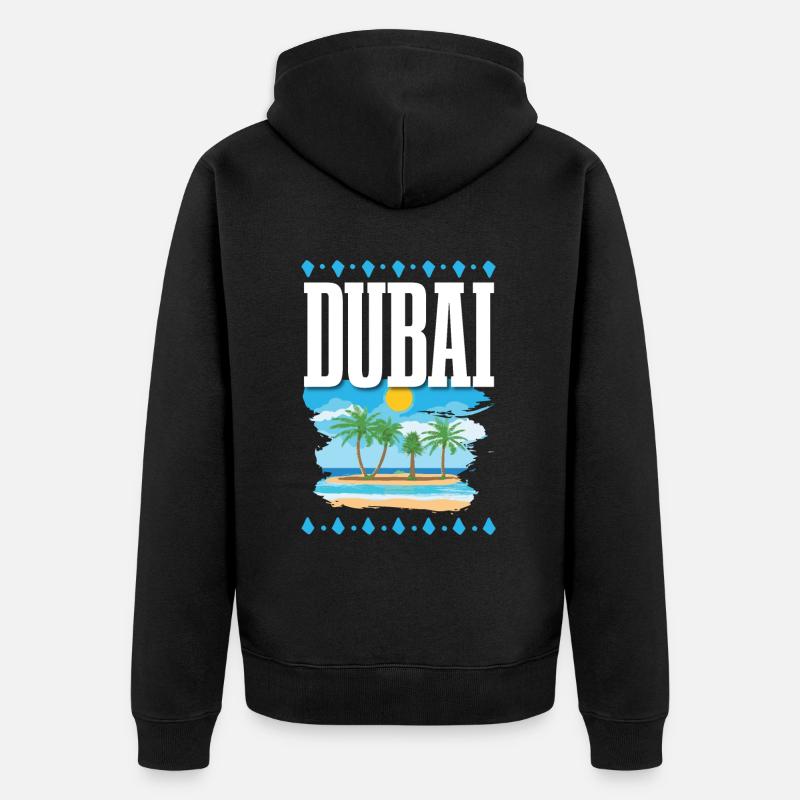 Dubaï - Veste à capuche bio Premium Unisexe - noir