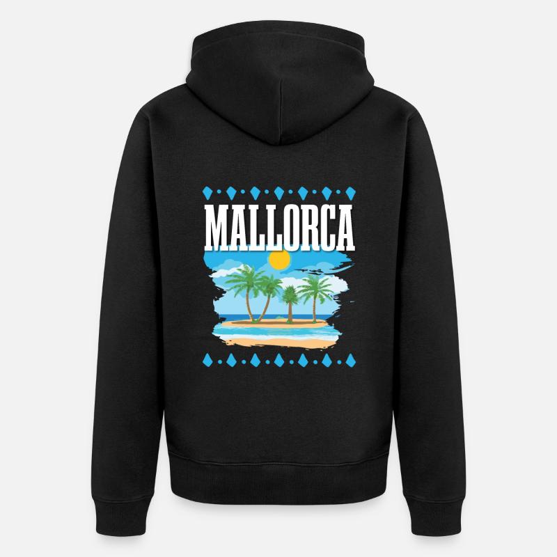 Majorque - Veste à capuche bio Premium Unisexe - noir