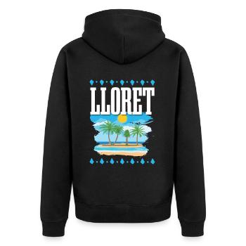 Lloret De Mar - Veste à capuche bio Premium Unisexe - noir - Dos - Nico (187cm)