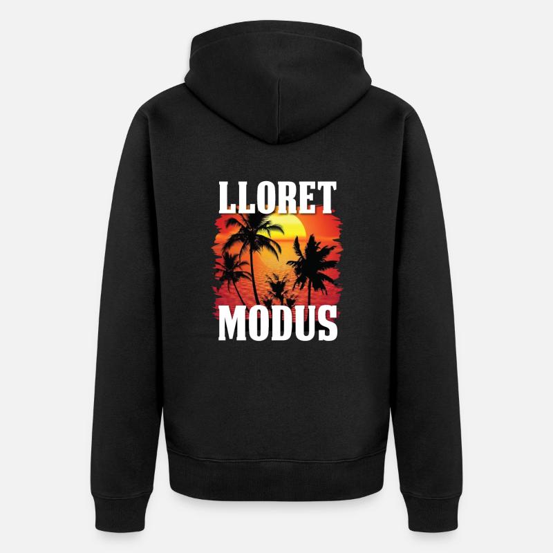 Lloret de Mar mode - Veste à capuche bio Premium Unisexe - noir