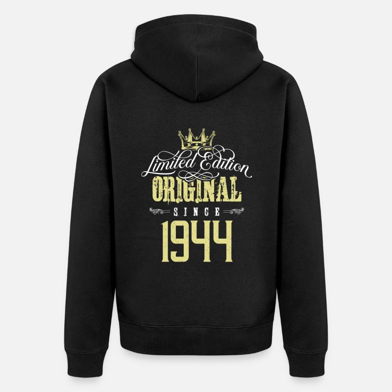 Édition limitée 1944 - Veste à capuche bio Premium Unisexe - noir