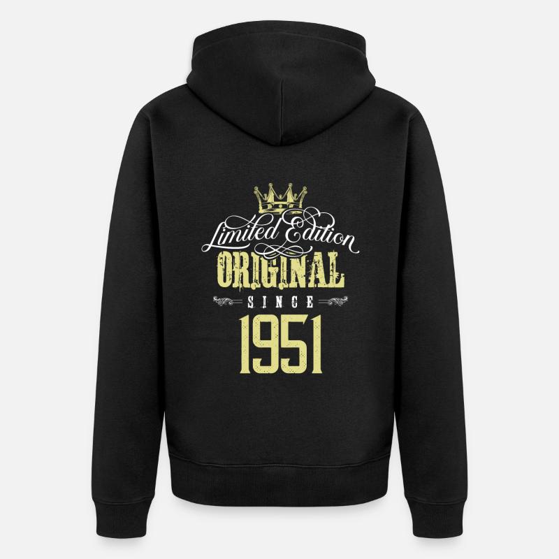 Édition limitée 1951 - Veste à capuche bio Premium Unisexe - noir