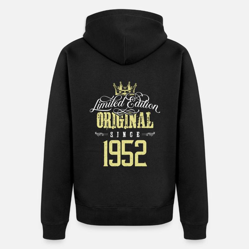 Édition limitée 1952 - Veste à capuche bio Premium Unisexe - noir