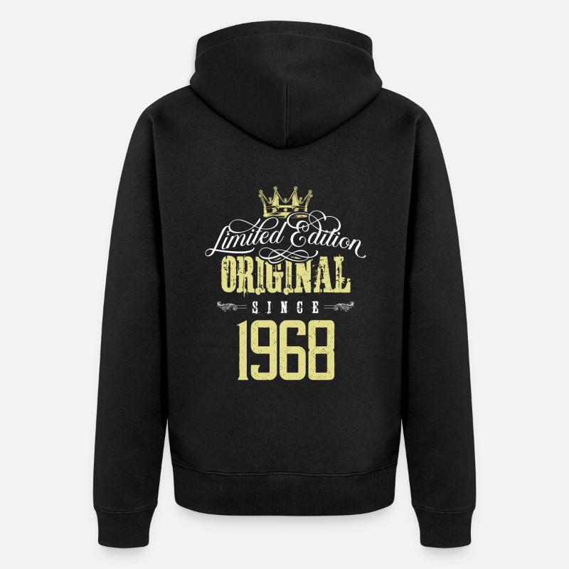 Édition limitée 1968 - Veste à capuche bio Premium Unisexe - noir