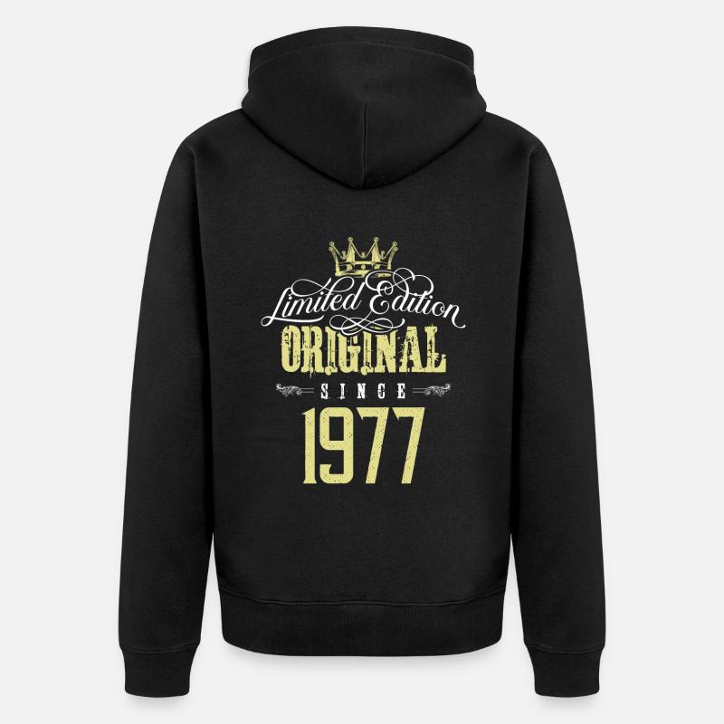 Édition limitée 1977 - Veste à capuche bio Premium Unisexe - noir