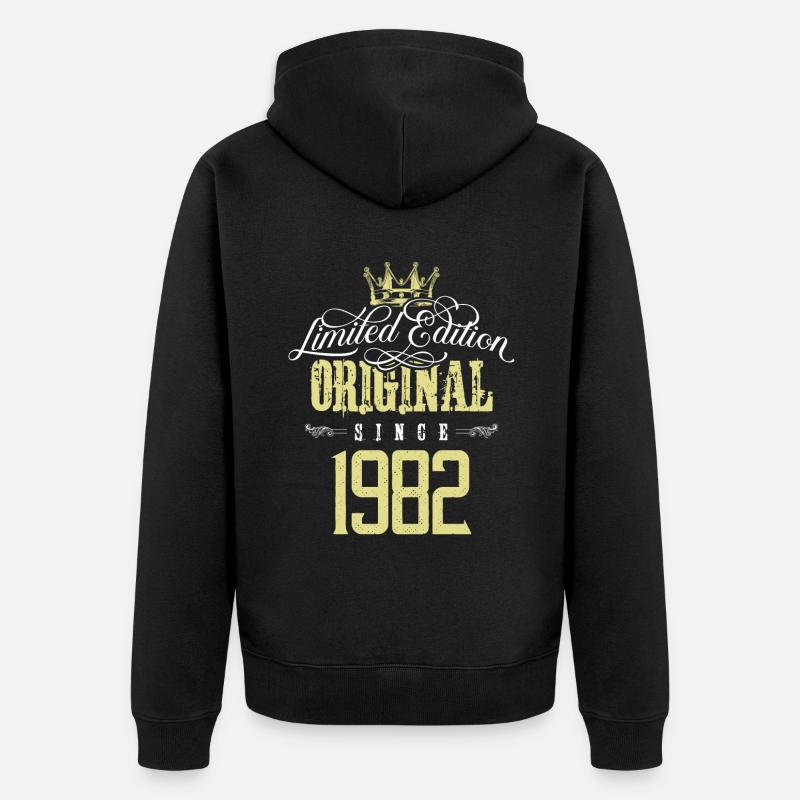Édition limitée 1982 - Veste à capuche bio Premium Unisexe - noir
