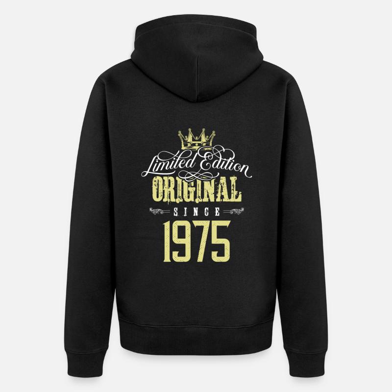 Édition limitée 1975 - Veste à capuche bio Premium Unisexe - noir