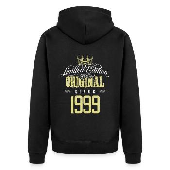 Édition limitée 1999 - Veste à capuche bio Premium Unisexe - noir - Dos - Nico (187cm)