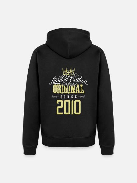 Édition limitée 2010 - Veste à capuche bio Premium Unisexe - noir
